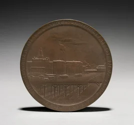 Medaille: Abram Stevens Hewitt achterkant, 1875-1925