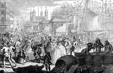 De Importen van Groot-Brittannië uit Frankrijk, 1757