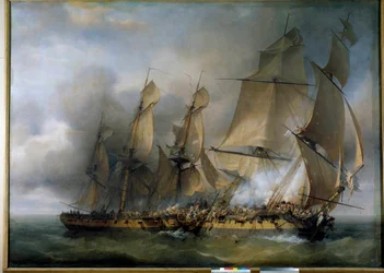 Slag tussen het Franse fregat La Bayonnaise en het Engelse fregat L