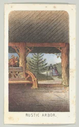 Rustieke prieel, uit de serie, Uitzichten in Central Park, New York, Deel 3, 1864