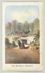 De Marmeren Brug, Bij het Meer, uit de serie, Uitzichten in Central Park, New York, Deel 3, 1864