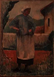 Boerin op klompen
