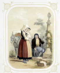 Familie in Bretagne voor een Pardon - in 