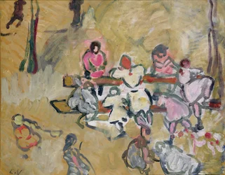 Kinderen Spelen in Rue Caulaincourt, c.1907-14