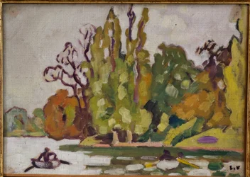 Boten op het meer van Bois de Boulogne