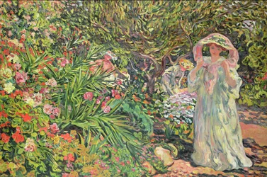 Madame Valtat in de tuin