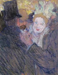 Het gesprek (pastel)