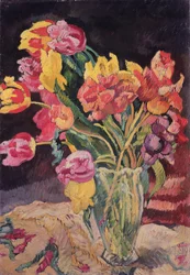 Vaas met Tulpen