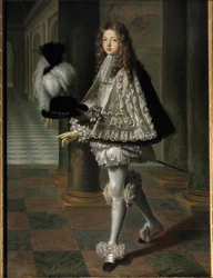 Portret van Louis Alexandre de Bourbon, graaf van Toulouse in novicekleding van de Heilige Geest (1678-1737)