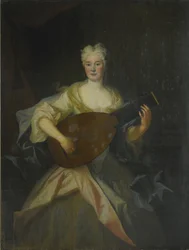 Portret van Anna Constantia, Gravin van Cosel 1680-1765, geboren von Brockdorff
