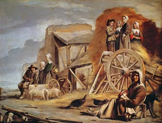 De Hooikar, of Terugkeer van het Hooien, 1641