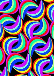 Regenboogprint
