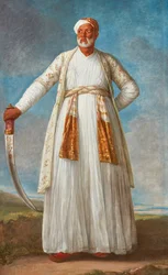Portret van Muhammad Dervish Khan, ambassadeur aan het Franse hof gestuurd door Tipu Sultan, 1788