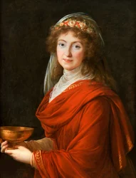 Portret van Gravin Siemontkowsky-Bystry