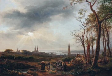 Uitzicht op de stad Saint-Pol-de-Léon