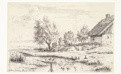 Landschap met Boerenhuis