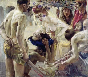 Salome ontvangt het hoofd van Johannes de Doper