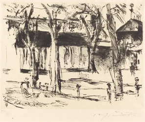 Bahnhof Tiergarten Hof met Bomen