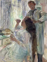 Charlotte Corinth Aan Haar Kaptafel, 1911