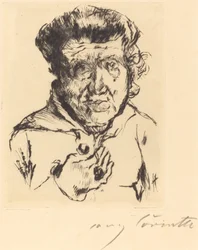 De schoonmoeder van de kunstenaar, 1920