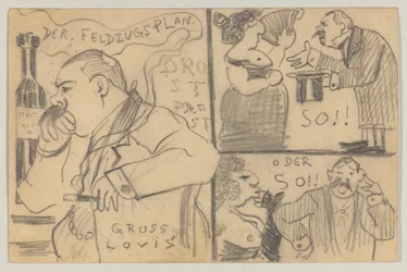 Lovis Corinth aan Carl Strathmann: Postkaart, poststempel 12 december 1898