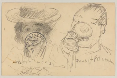Lovis Corinth aan Carl Strathmann: Ansichtkaart, poststempel voorzijde 17 december 1902