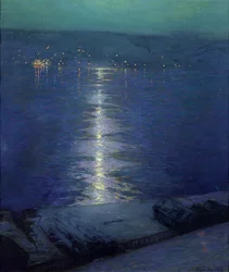 Maanlicht op de rivier, 1919