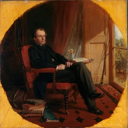 Portret van de Engelse Schrijver Charles Kingsley