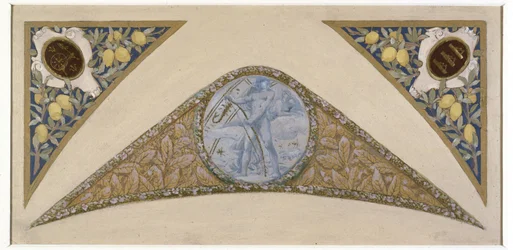 Schets voor de Feesttrap in het Stadhuis van Parijs: Kreeft, tussen 1888 en 1898