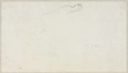 Schets van een Sfinx [?] (verso)