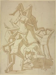 Over elkaar tuimelende stereometrische figuren (Kopie)