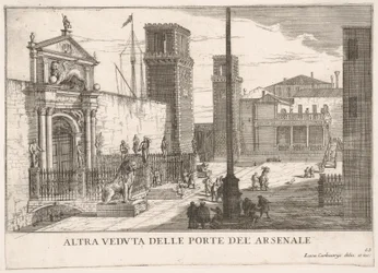 Poort van de scheepswerf en het arsenaalcomplex Arsenale, Venetië