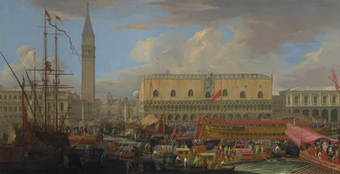 De Bucintoro Vertrekt uit het Bacino di San Marco, 1710