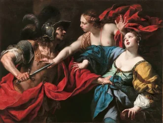 Venus verhindert dat haar zoon Aeneas Helena van Troje doodt