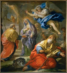 Annunciatie aan Joachim (schilderij op doek)