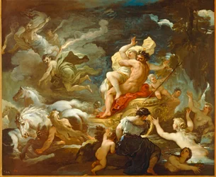 De verkrachting van Proserpina door Hades. Proserpina is de dochter van Zeus en Demeter, als vrouw van Hades regeert ze over de ...
