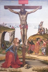 Kruisiging met Maria Magdalena