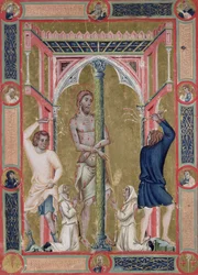 De geseling van Christus, uit de Mariegola de la Scuola di San Giovanni Evangelista de Venise