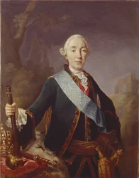 Portret van tsaar Peter III van Rusland 1728-1762, 1761