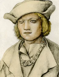 Portret van een jonge man met hoed