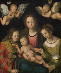 Maagd en Kind met de heiligen Catharina en Barbara