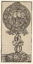 Een Zilververgulde Pacifical met een Kruisiging, uit de Grote Serie van Wittenberg Reliquaries, 1509