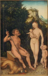 Familie van natuurmensen