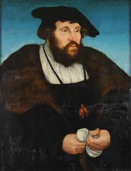 Duits: Bildnis Christians II., König von Dänemark Portret van Christian II., koning van Denemarken