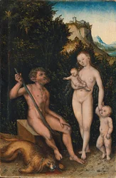 Duits: Familie der Naturmenschen / Faunenfamilie Familie van Wildemannen / Familie van Faunen