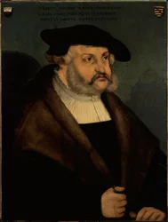Portret van Frederik III, keurvorst van Saksen 1463-1525