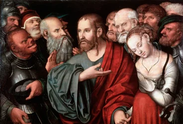 Christus en de overspelige vrouw, na 1532