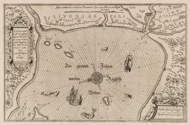 Zeekaart van de Golf van Riga