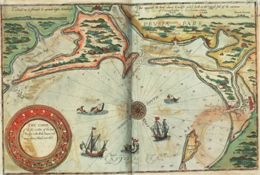 Kust van Pruisen met alle havens en rivieren van Memel tot Heel