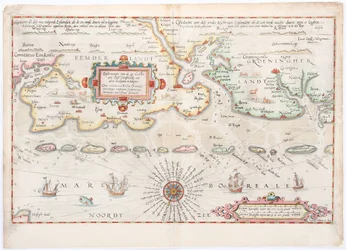 Oost-Friesland 1584 kaart door Waghenaer